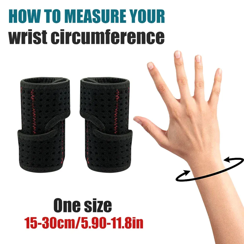 1 Pc Sports Adjustable Breathable Wrist Brace with Spring Support for Basketball Gym Training