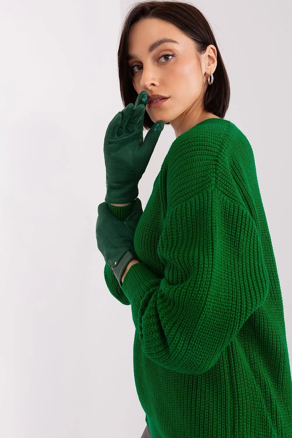 A.T.  Women's European Winter Gloves with Leather Detail