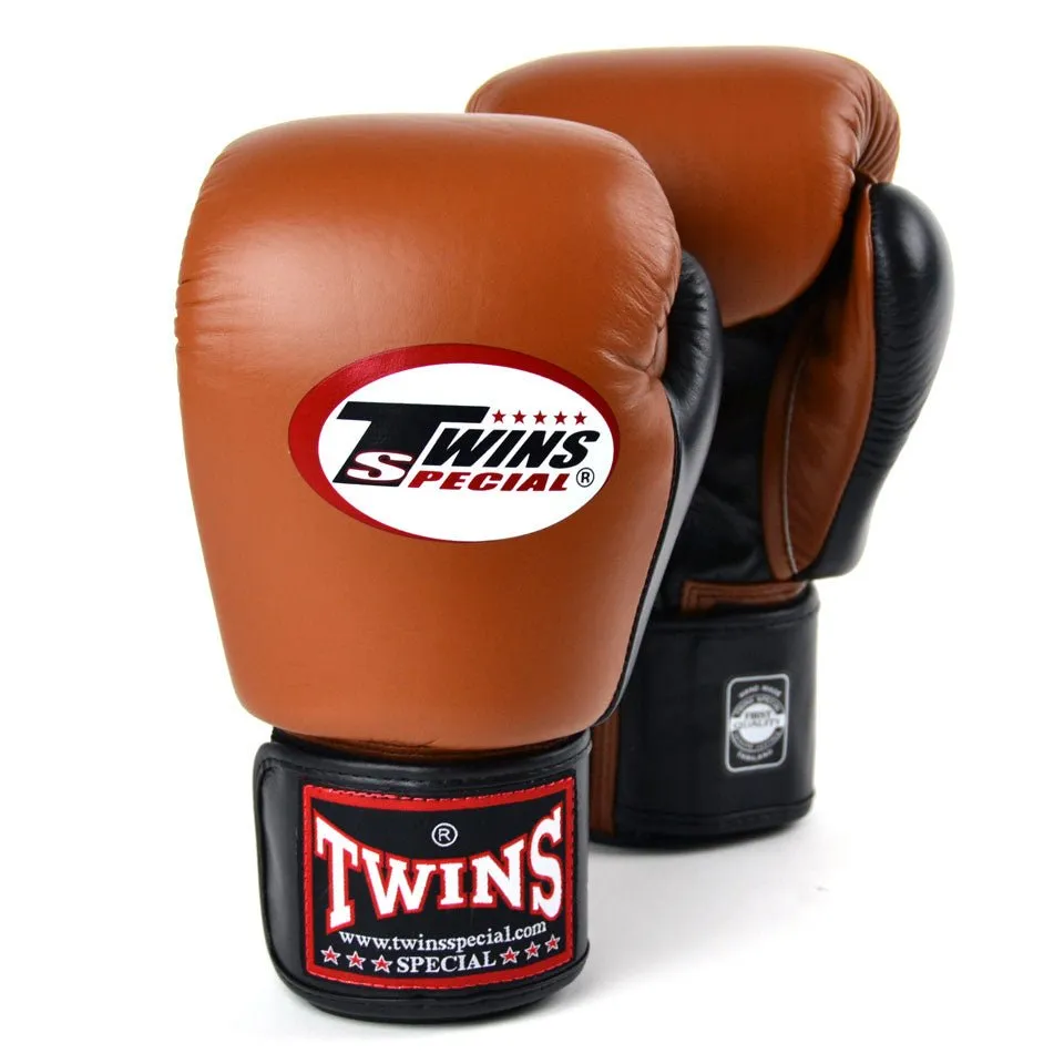 BGVL3-2T Twins 2-Tone Brown-Black Boxing Gloves