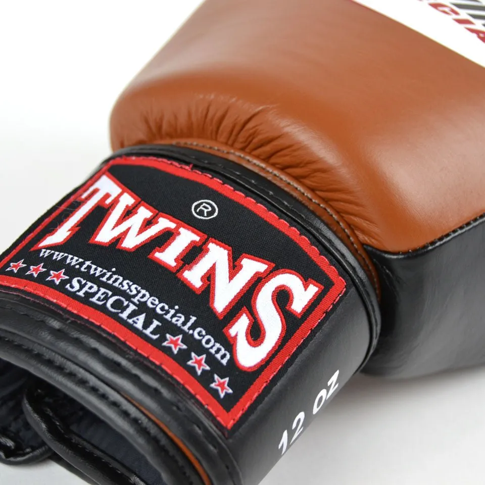BGVL3-2T Twins 2-Tone Brown-Black Boxing Gloves