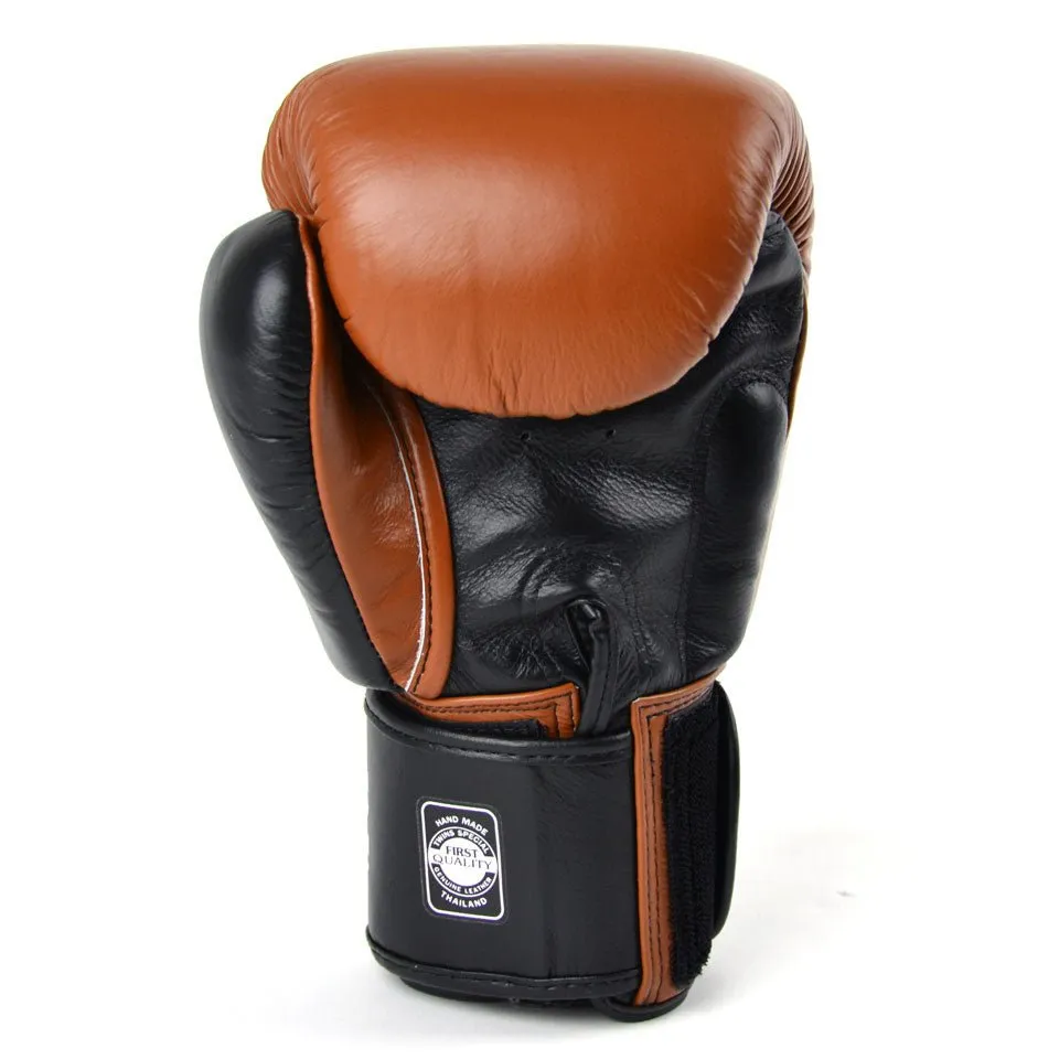 BGVL3-2T Twins 2-Tone Brown-Black Boxing Gloves