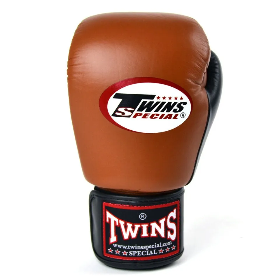 BGVL3-2T Twins 2-Tone Brown-Black Boxing Gloves