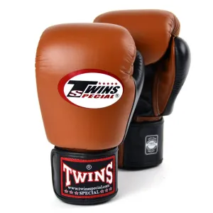 BGVL3-2T Twins 2-Tone Brown-Black Boxing Gloves