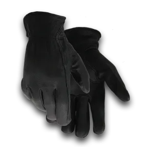 Black Leather Gloves Menswear 806
