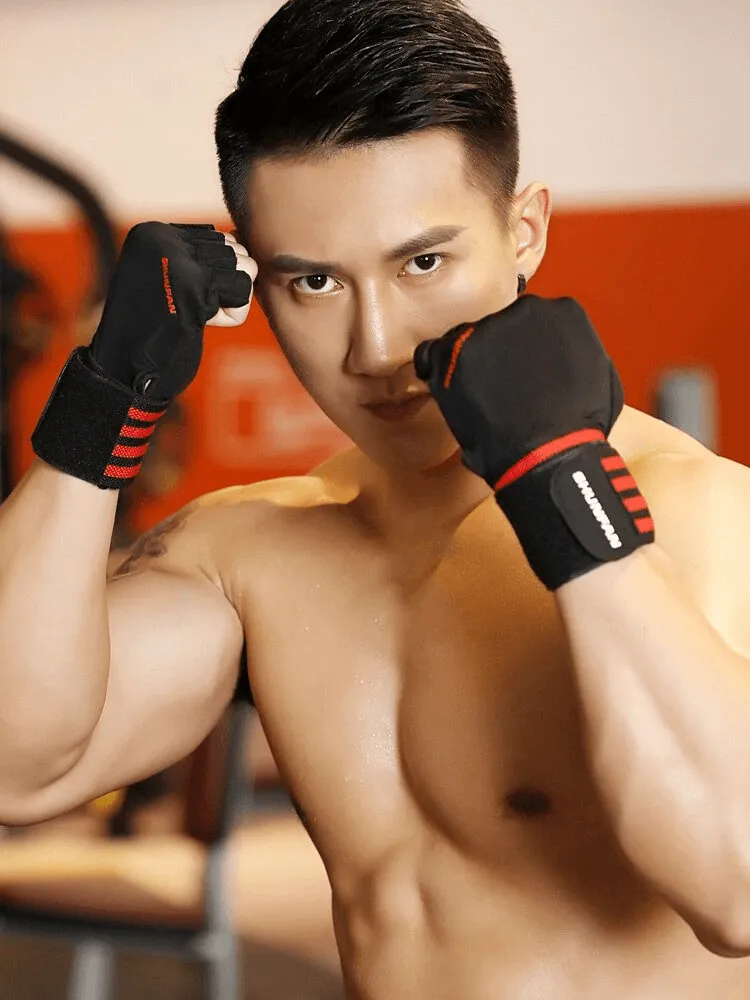 Breathable Non-Slip Elastic Men's Gloves With Adjustable Clasp For Training - SF0832