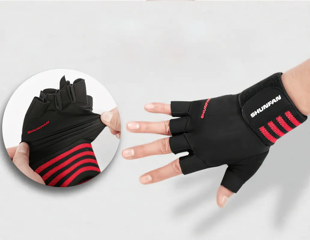 Breathable Non-Slip Elastic Men's Gloves With Adjustable Clasp For Training - SF0832