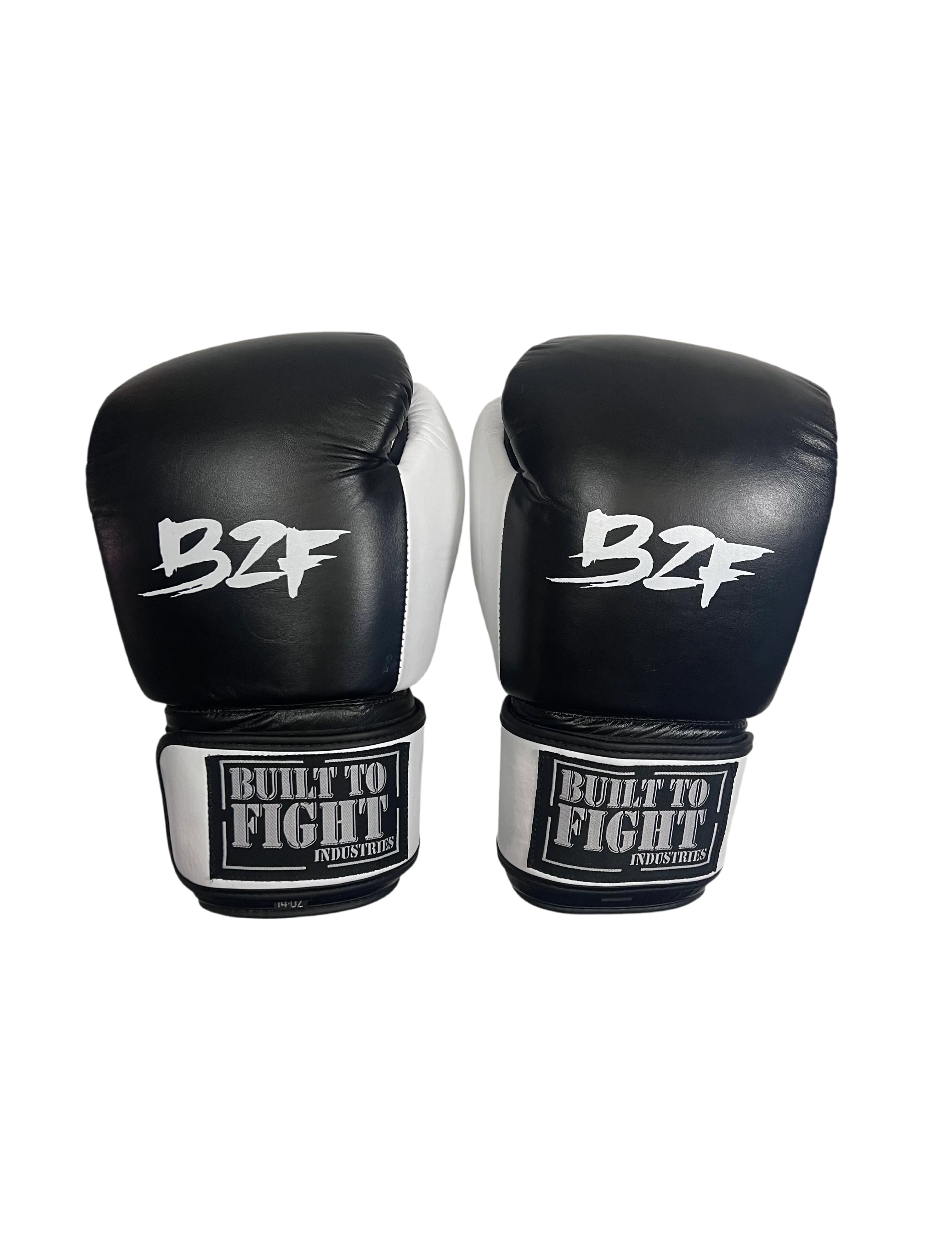 BTF Thai Style Boxing Gloves Black/White