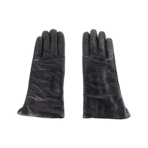 Cavalli Class Black Lambskin Women Glove