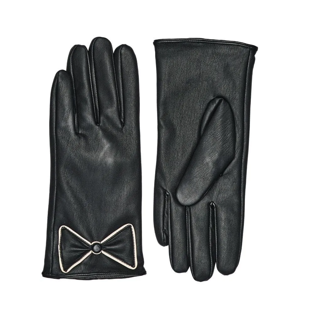 Coco Faux Leather Gloves