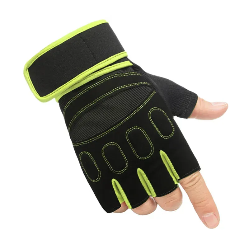 Cycling Gloves Men Fitness Weight Lifting Gloves Body Building Training Sports Exercise Gym Sport Workout Glove for Male