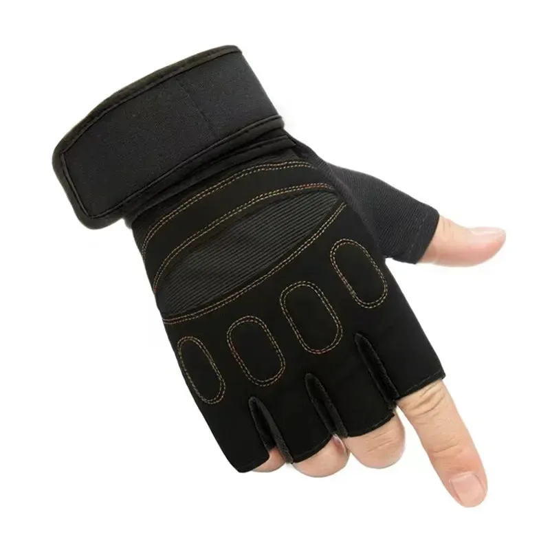 Cycling Gloves Men Fitness Weight Lifting Gloves Body Building Training Sports Exercise Gym Sport Workout Glove for Male