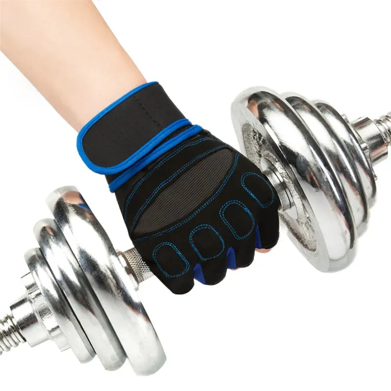 Cycling Gloves Men Fitness Weight Lifting Gloves Body Building Training Sports Exercise Gym Sport Workout Glove for Male