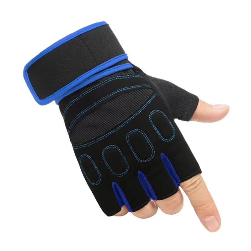 Cycling Gloves Men Fitness Weight Lifting Gloves Body Building Training Sports Exercise Gym Sport Workout Glove for Male