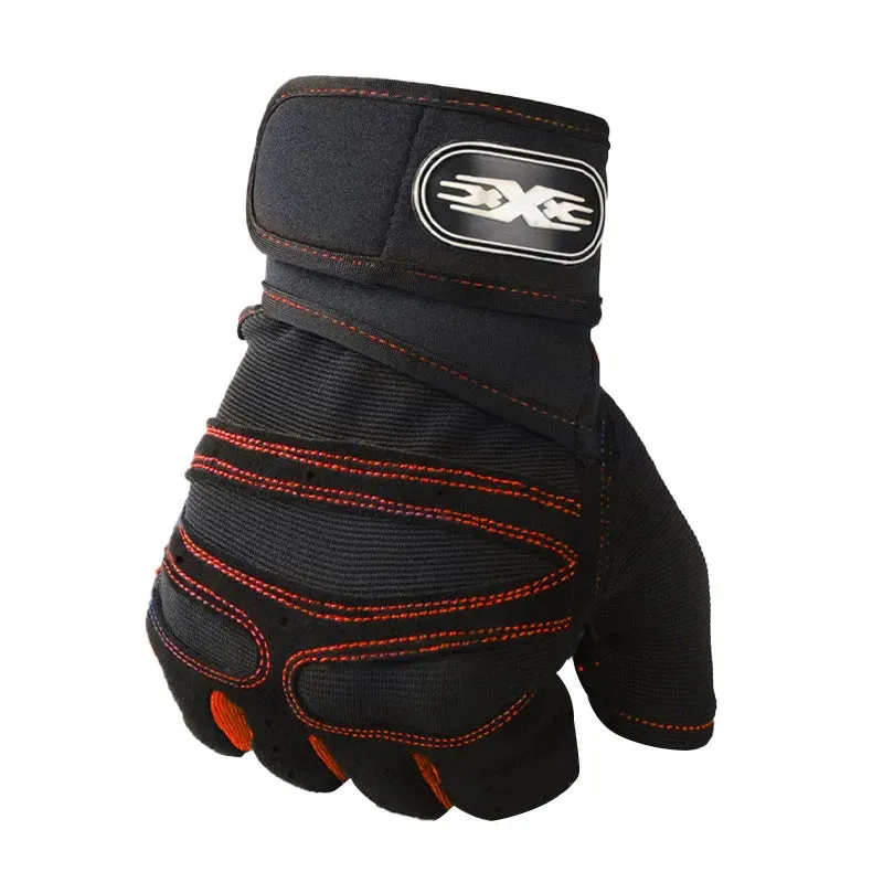 Cycling Half Finge Gloves Professional Gym Fitness Men Gloves Breathable Anti-Slip Bike Gloves Cycling Equipment