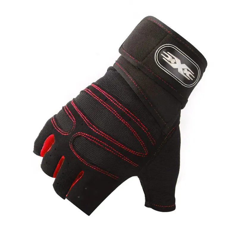 Cycling Half Finge Gloves Professional Gym Fitness Men Gloves Breathable Anti-Slip Bike Gloves Cycling Equipment