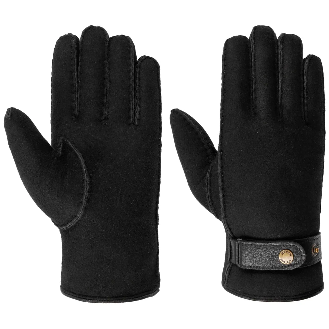 Deerskin Lambswool Gloves by Stetson