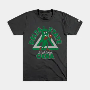 Delta State Fighting Okra Vintage Logo Tee