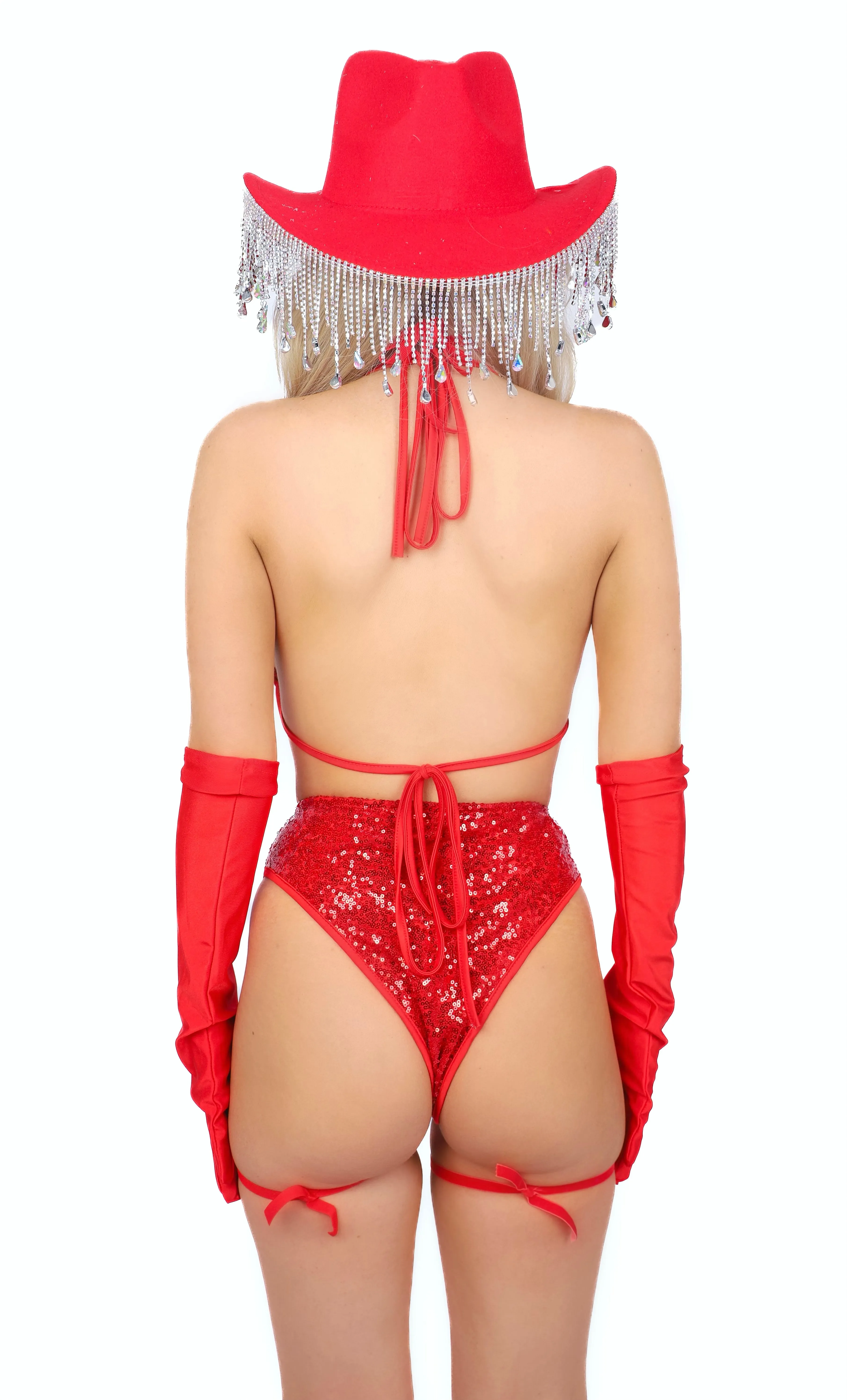 FULL OUTFIT- Ruby Rhinestone Babe (6 pcs)