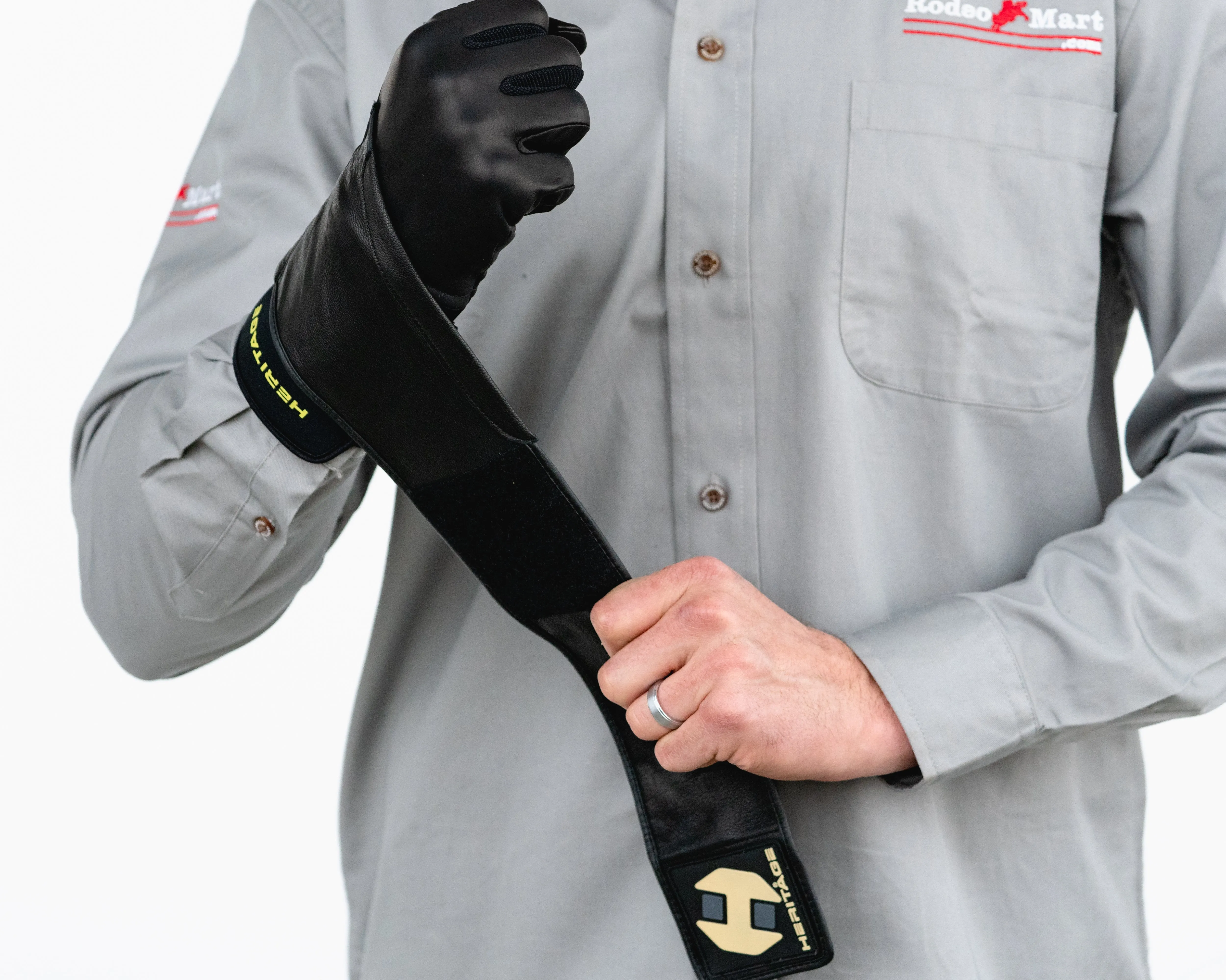 Heritage Adult Wrist Wrap Bull Riding Glove