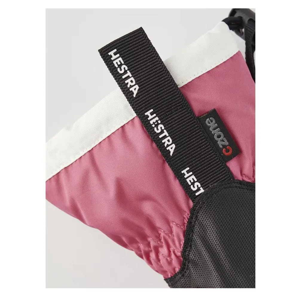 Hestra Gauntlet Czone Kids Ski Mittens - Fuchsia/Ivory (32531)