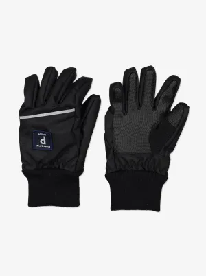 Kids Black Waterproof Shell Gloves