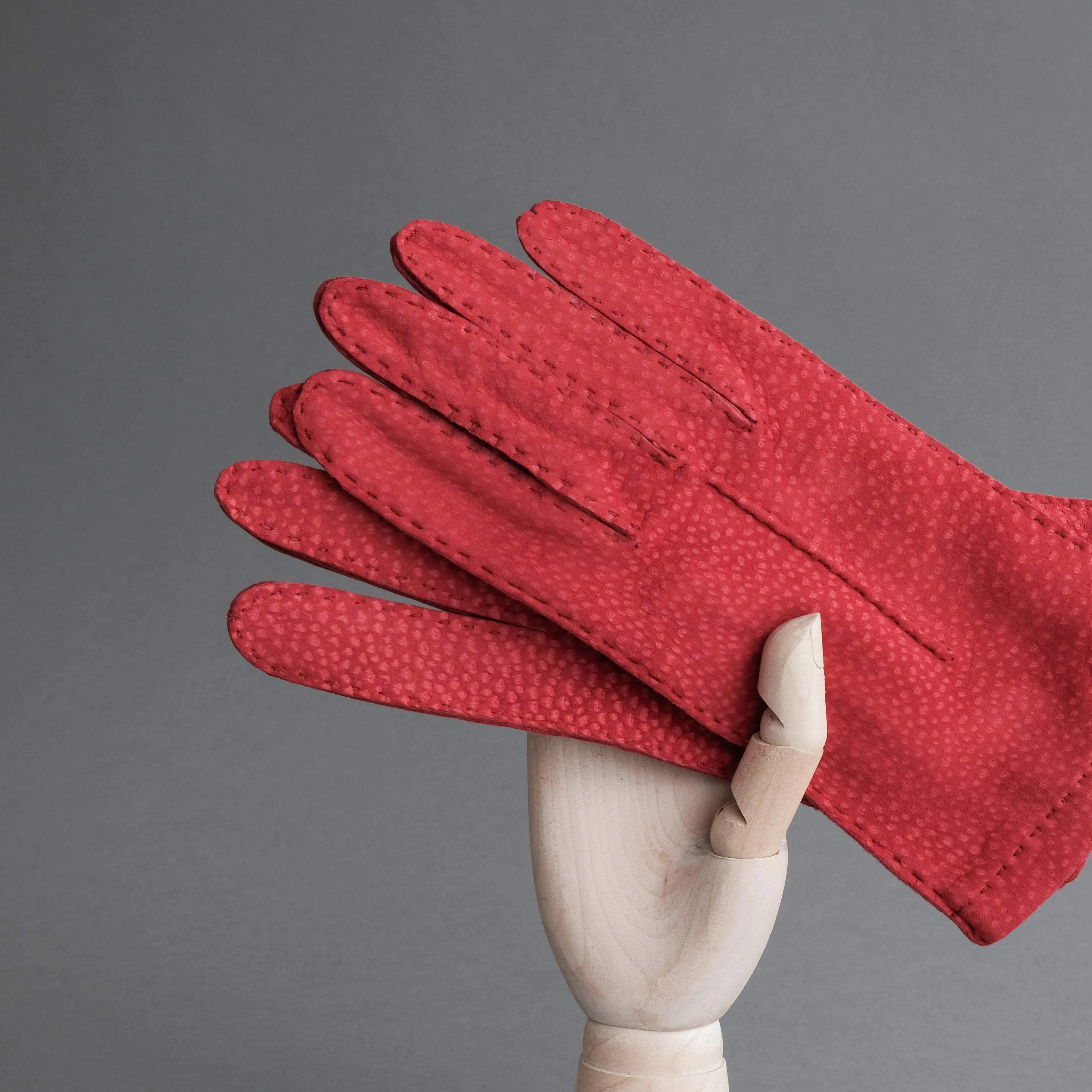 Ladies Dress Gloves from Red Carpincho Leather