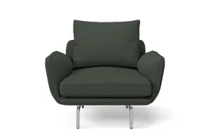 Legnano Armchair Green Leather