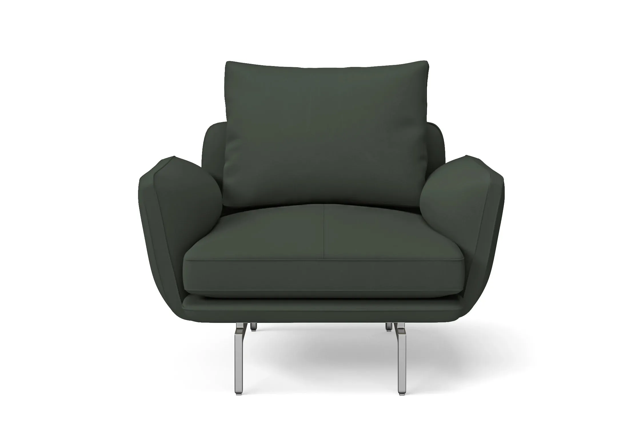 Legnano Armchair Green Leather