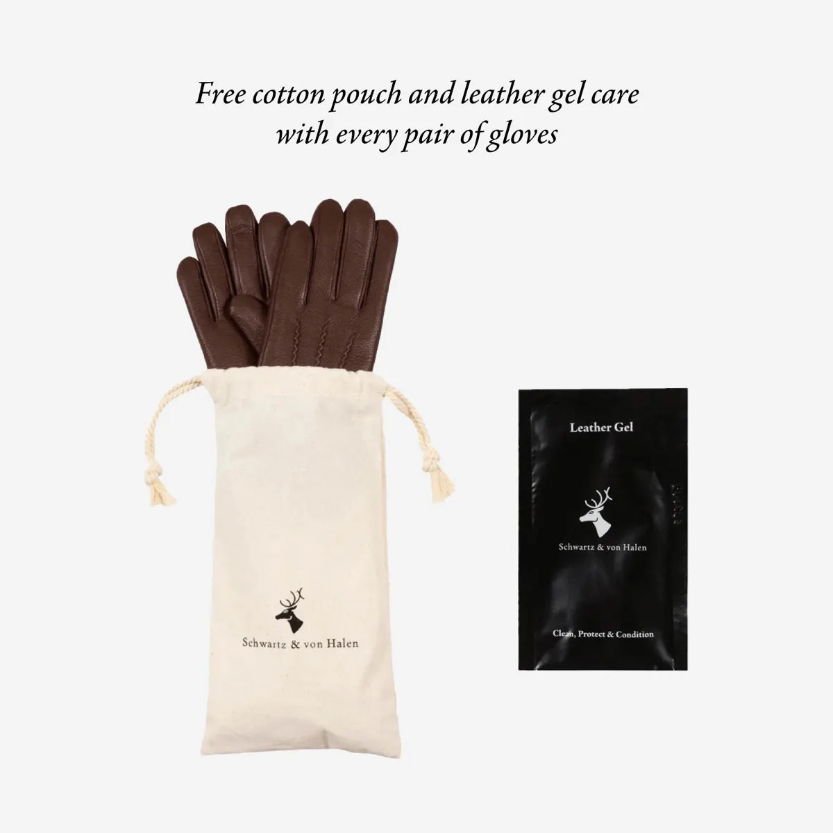 Marley (brown) – luxurious driving gloves made of American deerskin leather