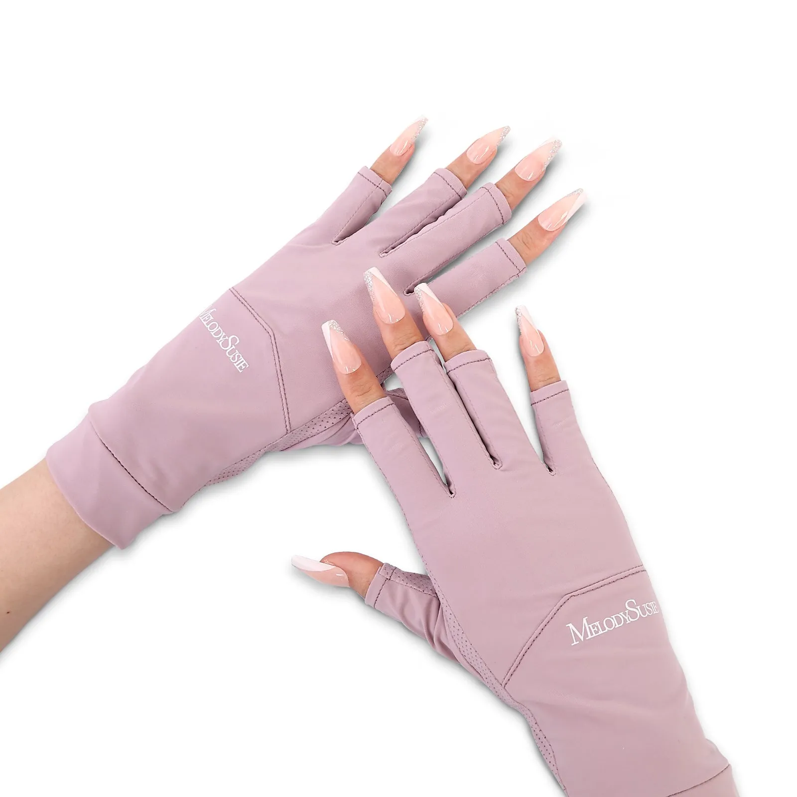 Premium UV Shield Manicure Gloves - Black