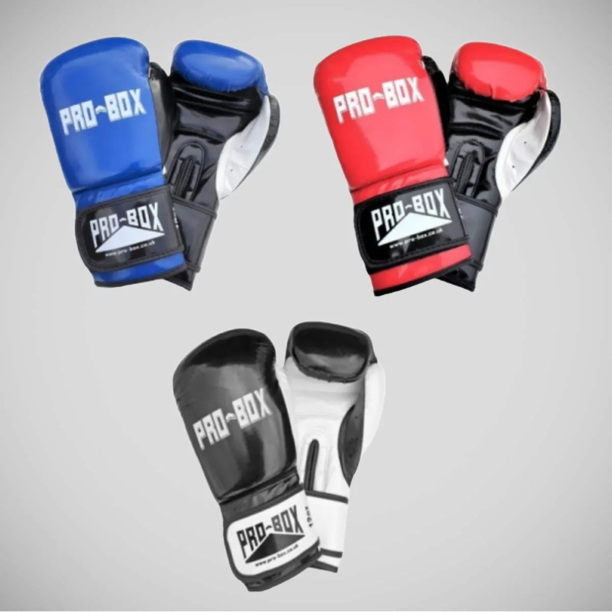 Pro-Box Club Spar Boxing Gloves Black/White