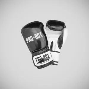 Pro-Box Club Spar Boxing Gloves Black/White