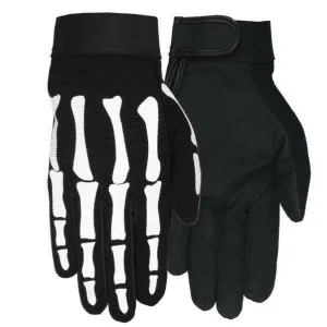Skeleton Mechanics Motorcycle Biker Gloves Halloween
