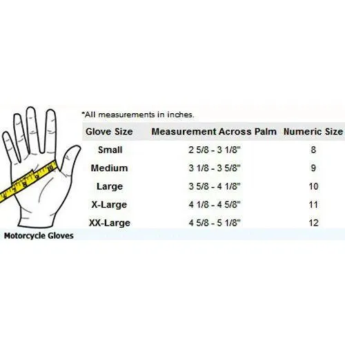 Skeleton Mechanics Motorcycle Biker Gloves Halloween