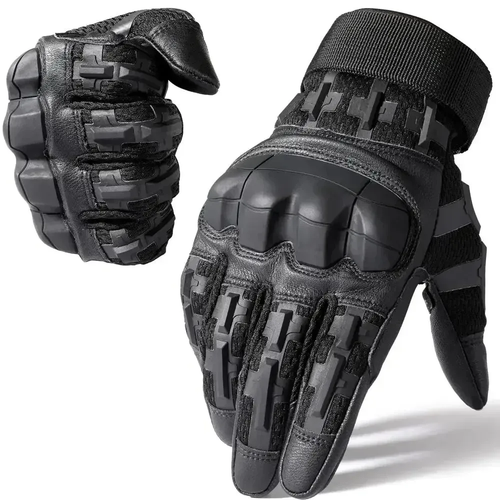 Touch Screen Tactical Full Finger Gloves Combat Paintball Airsoft Hunting Shooting Leather Motorcycle Protective Gear Men Women