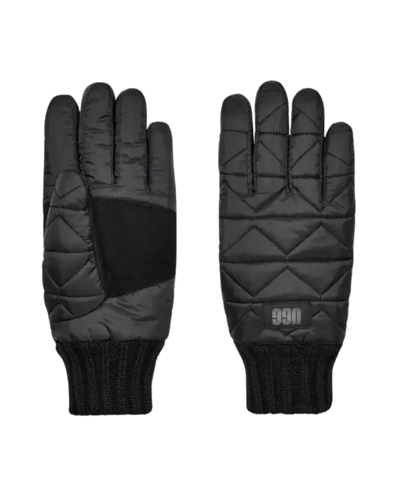 UGG Black Quilted Men's Gloves